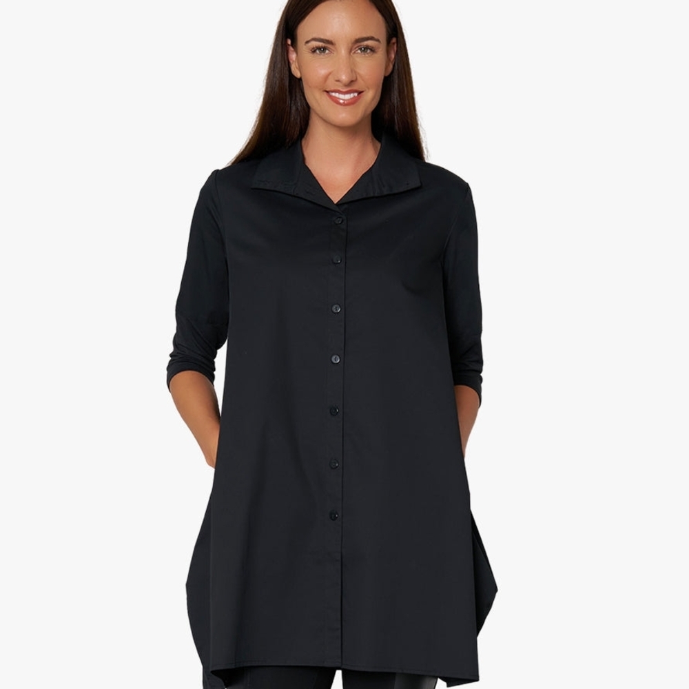 Stella Carakasi Black Button-Down Shirt